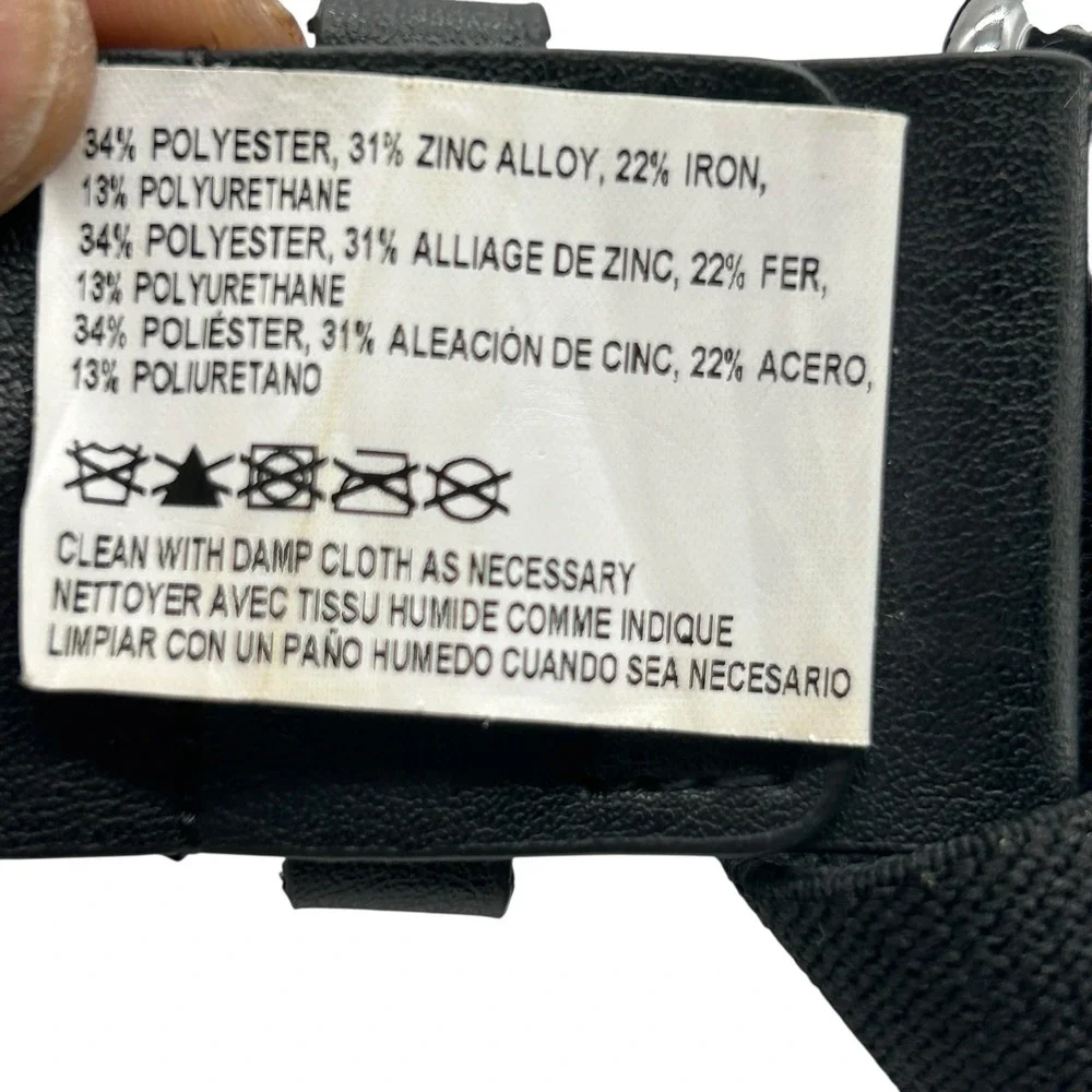 Nike Baseball Belt Boys OS Adjustable Black Silver Buckle Fits Waist 20